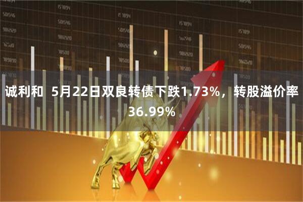 诚利和  5月22日双良转债下跌1.73%，转股溢价率36.99%